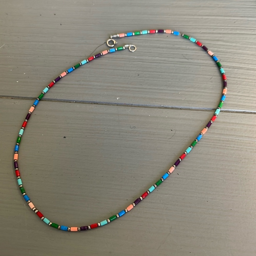 Sterling bead necklace